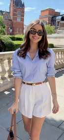 Camisa Listrada Azul