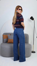 Calça Jeans Média Wide Leg — Bruna