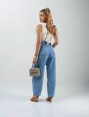 Calça Jeans Clara Ballon  — Olive