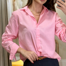 Camisa Social Feminina Rosa