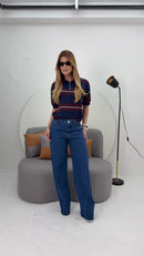 Calça Jeans Média Wide Leg — Bruna